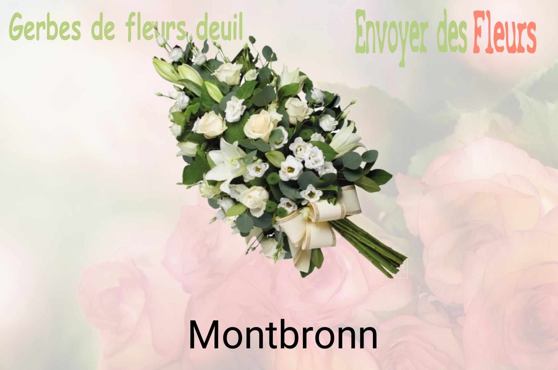 Gerbe de fleurs de deuil livrée à Montbronn